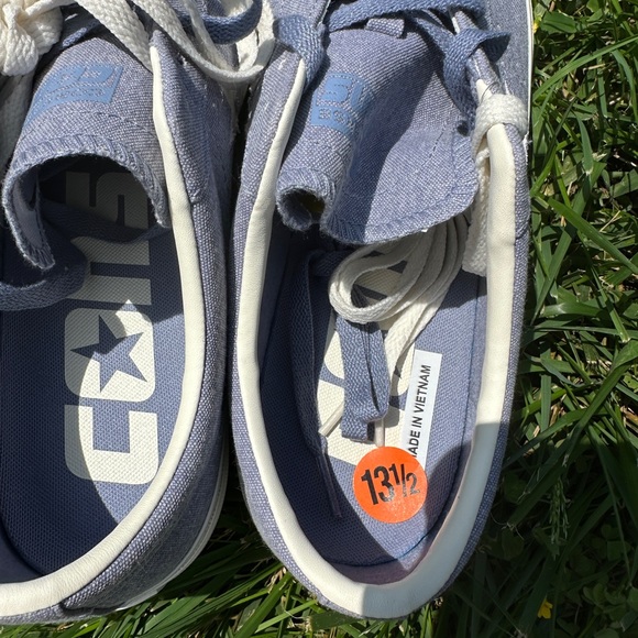 Converse vintage Blue Canvas Men's Sneakers size 13.5 - Picture 2 of 16